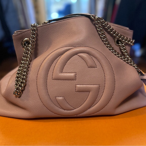 Gucci Soho Chain Disco Bag Pink - Picture 1 of 11